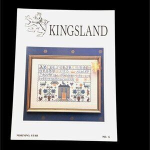 Kingsland Morning Star No 6 Cross‎ Stitch Pattern Vintage 1989 Sampler Chart
